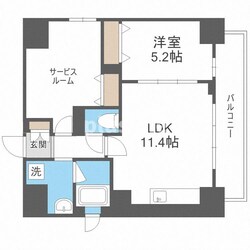 ミラノ堺筋の物件間取画像